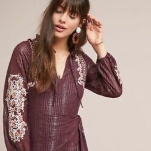 NWT Anthropologie + DOLAN - Amber Embroidered Dress XS
